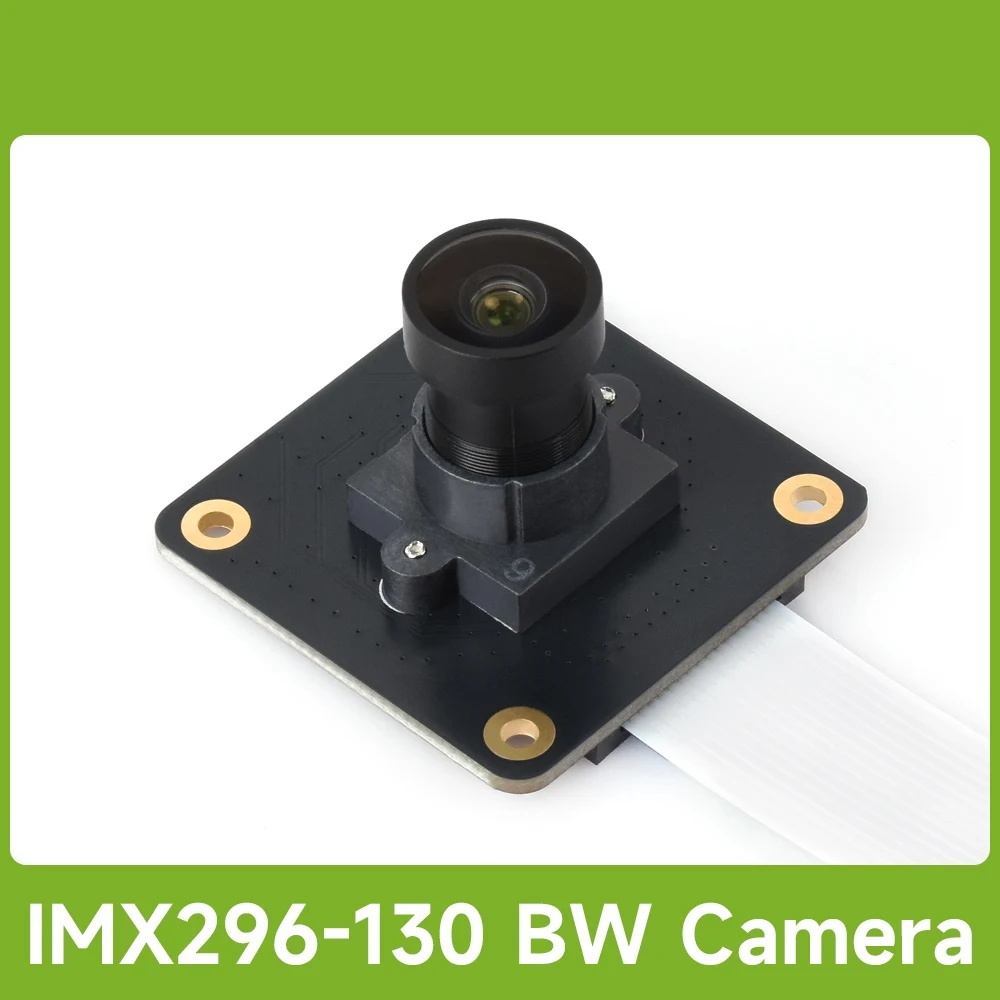 Raspberry Pi Global Shutter Camera Imx296 - Câmera Monocromática Waveshare IMX296 1.6MP M12,