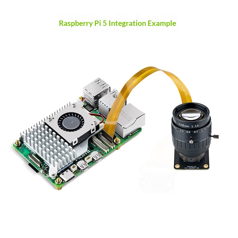 Módulo de Câmera Raspberry Pi  - Raspberry Pi Global Shutter Camera Imx296 avaliação e preço